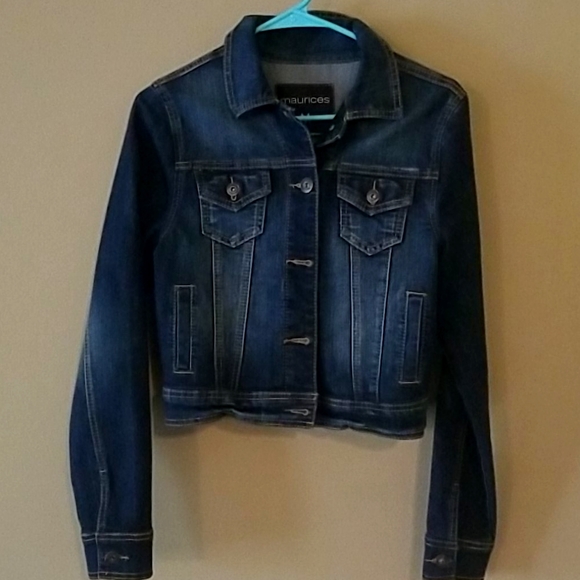 Maurices Crop Blue Jean Jacket - Picture 1 of 5
